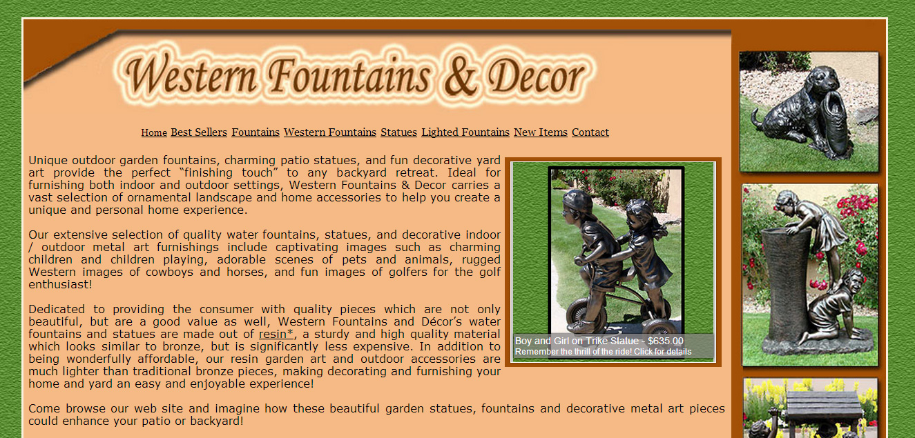 Western Fountains and Decor Sample Image